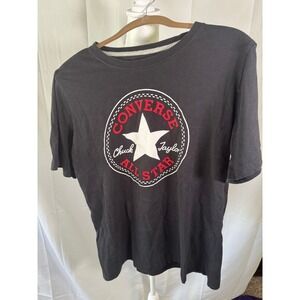 Converse Chuck All Star Graphic T Shirt Youth XL Black Crew Neck Casual Tee